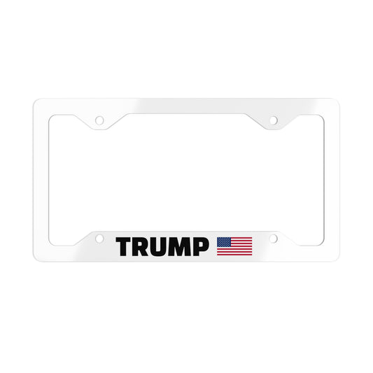 Metal License Plate, Flag Collection