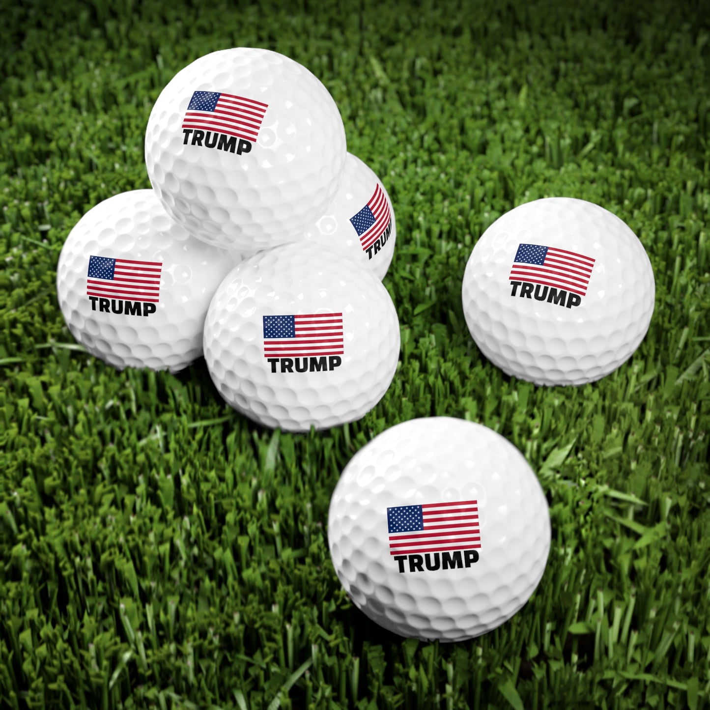 Golf Balls, 6pcs Flag collection