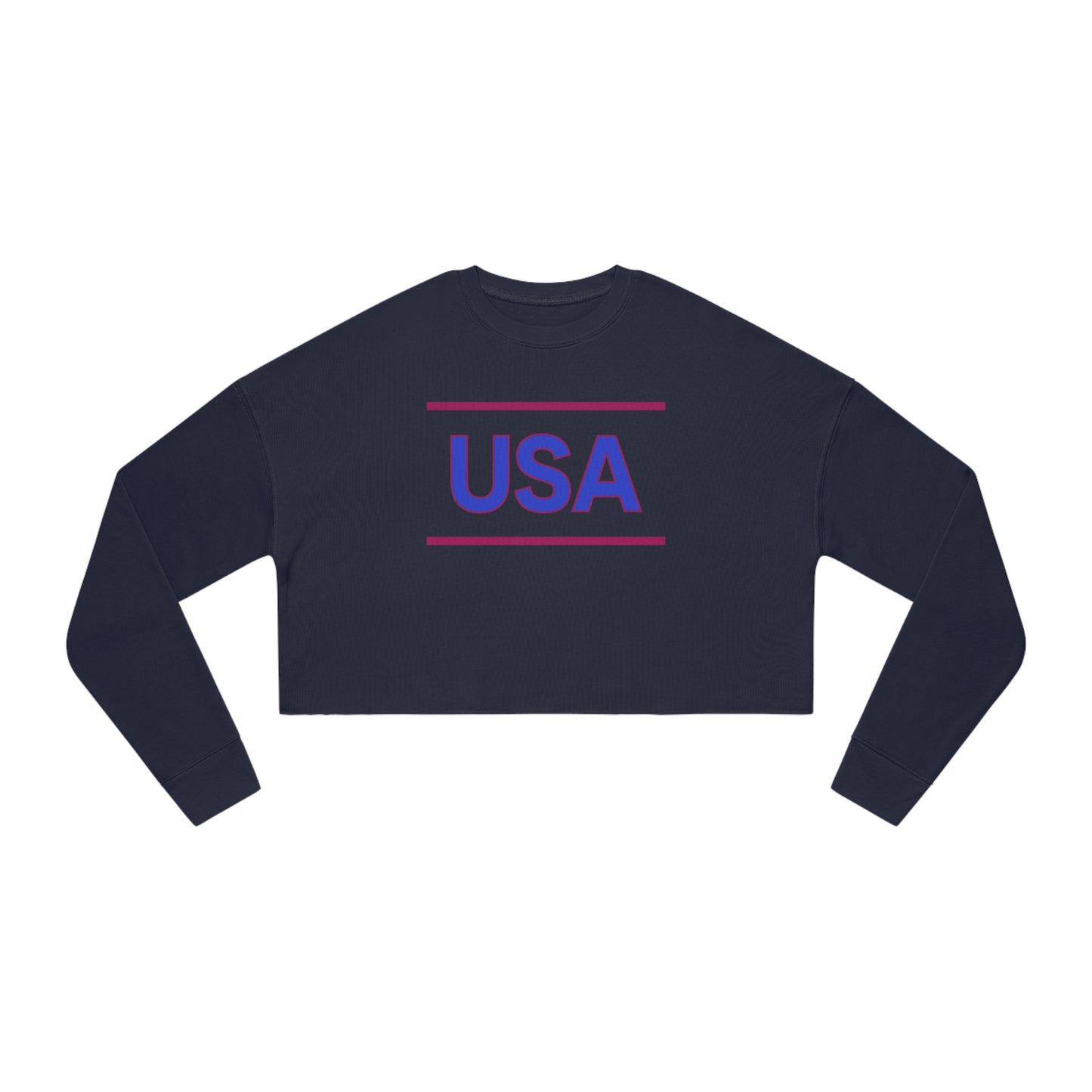 Women's Cropped Sweatshirt, USA Collection