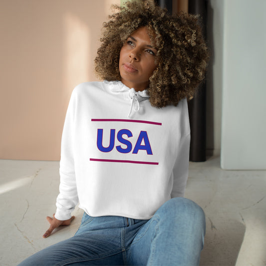 Crop Hoodie, USA collection